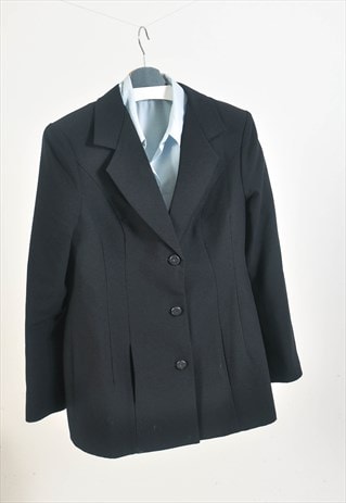 VINTAGE 90S BLAZER JACKET IN BLACK