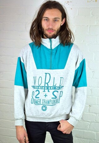 VINTAGE 80'S 1/4 ZIP SWEATSHIRT
