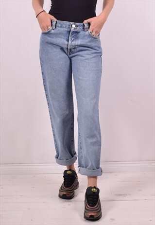 CALVIN KLEIN WOMENS VINTAGE JEANS W30 L30 BLUE 90S