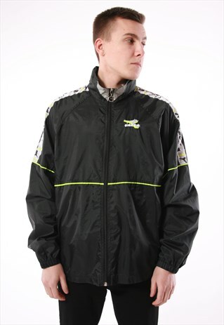 90S VINTAGE DIADORA OLDSCHOOL WATERPROOF SHELL JACKET 13974