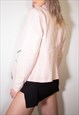 BABY PINK Y2K LEATHER JACKET 