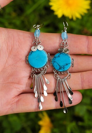 FESTIVAL TURQUOISE BOHO EARRINGS