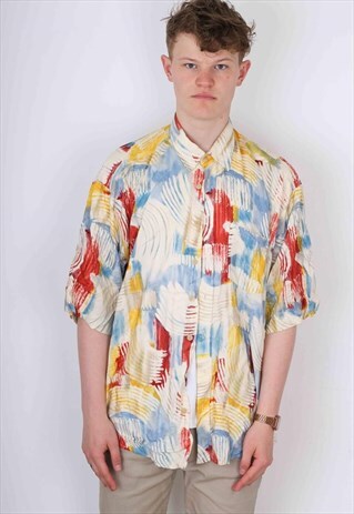 VINTAGE PATTERN SHIRT PTS423