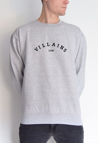 GREY VILLAINS LDN (BLACK) SWEATSHIRT