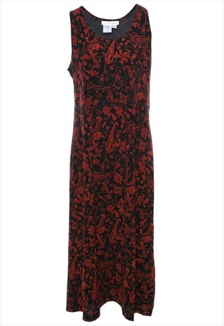 BEYOND RETRO VINTAGE PAISLEY PRINT DRESS - M
