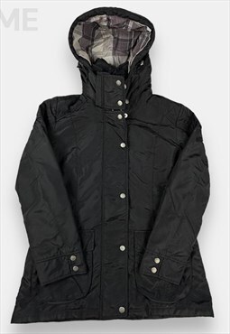 Barbour vintage black coat womans size UK 12
