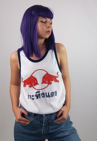 VINTAGE 90'S RED BULL TANK TOP