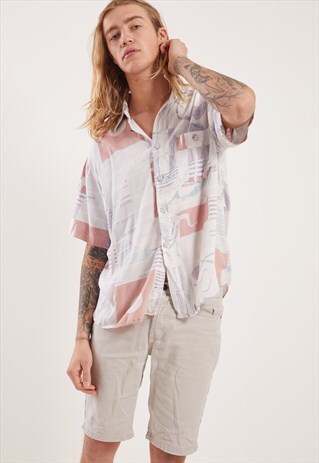 VINTAGE PATTERNED SHORT SLEEVE SHIRT