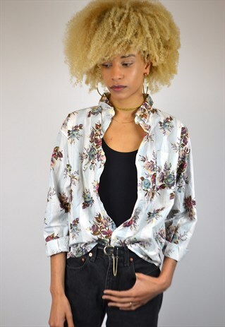 VINTAGE 90'S FLORAL PRINT BLOUSE