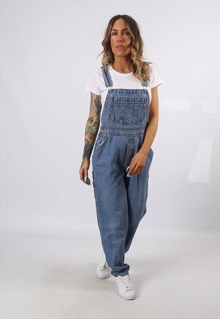 DENIM DUNGAREES LONDON & LONDON WIDE TAPERED LEG UK 12 (8AF)