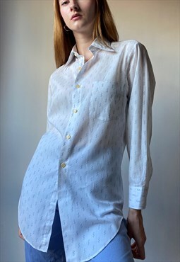 Vintage White Long Shirt Size XS