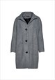 WOOL BLEND GREY COAT BY CONQUISTA FASHION