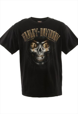 VINTAGE HARLEY DAVIDSON PRINTED T-SHIRT - M