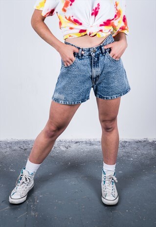 VINTAGE 1990S BLUE DENIM SHORTS