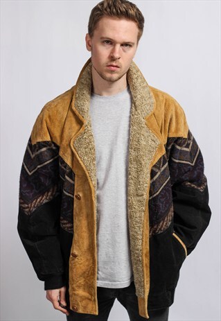 VINTAGE AZTEC SHERPA JACKET
