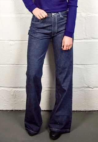 VINTAGE BLUE FLARE LEG JEANS