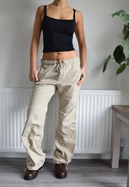 Gap Womens Low Rise Cargo Trousers W30 Cream 