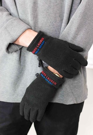 VINTAGE RALPH LAUREN POLO SPORT FLEECE GLOVES 90S 2.4