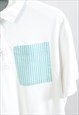 VINTAGE 00S REWORKED POLO SHIRT IN WHITE