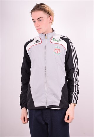 ADIDAS MENS VINTAGE TRACKSUIT TOP JACKET SMALL MULTI 90S