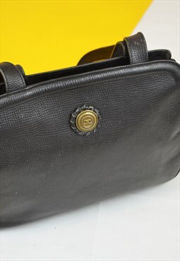 Vintage Coccinelle Leather Shoulder Bag Black 