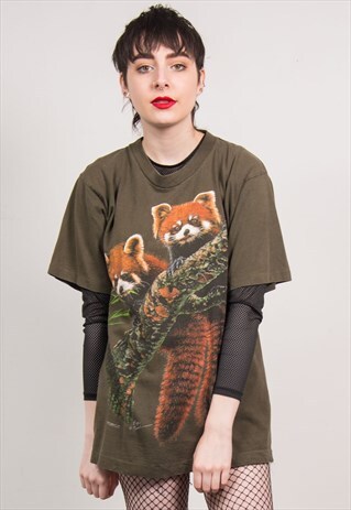 VINTAGE 90'S RED PANDA T-SHIRT