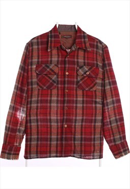 Vintage 90's Arrow Shirt Long Sleeve Lumberjack Red Men's Me