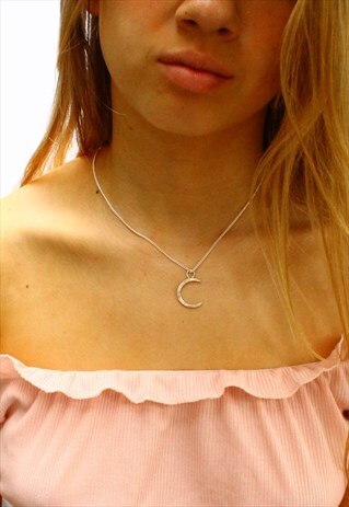 CRESCENT MOON NECKLACE CELESTIAL JEWELLERY