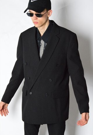 INTAGE 90S BLACK MINIMALIST BLAZER