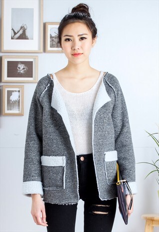 FAUX SHEARLING JACKET