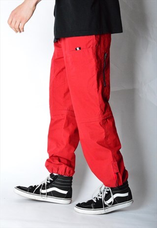 VINTAGE 90S RED SPORTS PANTS