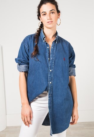 VINTAGE 80S POLO RALPH LAUREN SHIRT 0086 /402