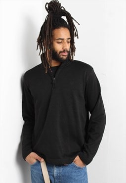 Vintage Wrangler 1/4 Zip Sweatshirt Black