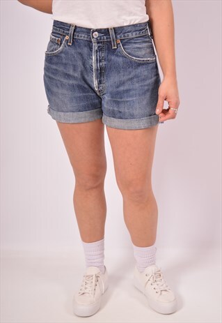 VINTAGE LEVI'S 501 DENIM SHORTS BLUE
