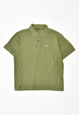 Vintage Napapijri Polo Shirt Green