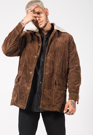 VINTAGE 80S LEE CORDUROY SHEEPSKIN JACKET / S0118