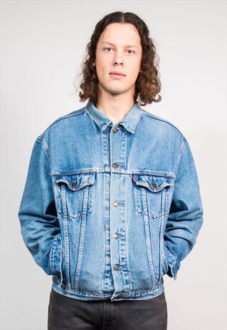 VINTAGE 90'S BLUE FADED DENIM LEVI'S JACKET