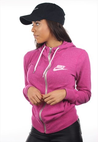 VINTAGE NIKE LIGHTWEIGHT ZIP UP SPORTS HOODIE