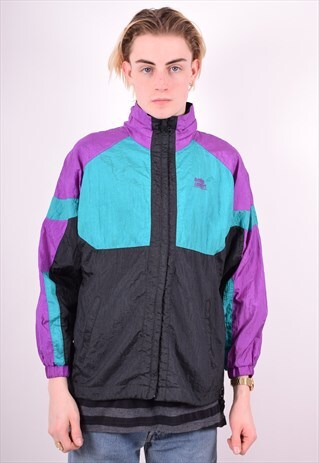 MENS VINTAGE TRACKSUIT TOP JACKET MEDIUM MULTI 90'S