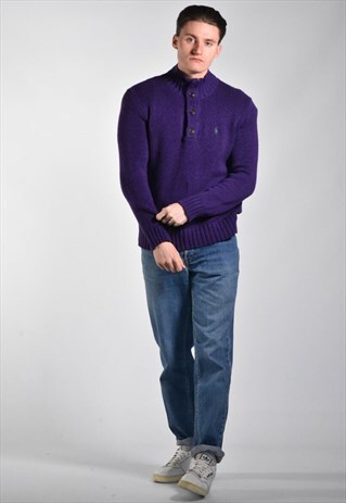 POLO RALPH LAUREN QUARTER ZIP PULLOVER JUMPER