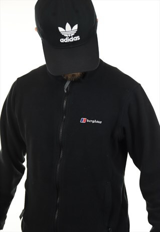 VINTAGE BERGHAUS ZIP UP FLEECE BLACK