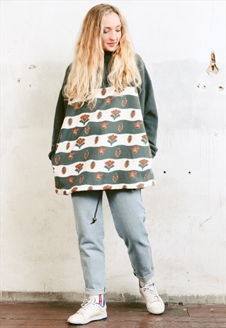VINTAGE 90S OVERSIZED FLEECE SWEATER