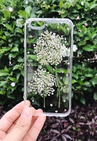 HANDMADE REAL FLOWERS IPHONE /SAMSUNG CASE