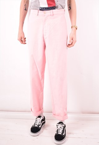 POLO RALPH LAUREN MENS VINTAGE TROUSERS W30 L29 PINK 90S