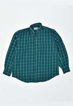 Vintage 90's Shirt Check Green