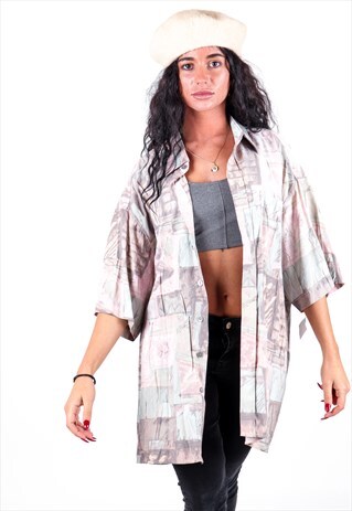 VINTAGE C&A PATTERNED SHIRT S1129