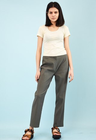 90'S RETRO ETAM REGULAR WAIST TAPERED TROUSERS
