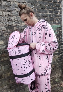 Paisley duffel bag sports weekender bandanna bag in pink