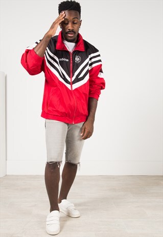 VINTAGE 80S USA ADIDAS SHELL SPORT JACKET / S1204