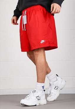 Vintage Nike Shorts in Red Summer Swim Trunks XL